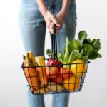 food pantry vegetables stock photo