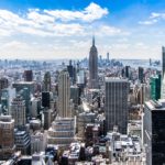 NYC skyline stock photo