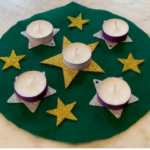 felt advent wreath